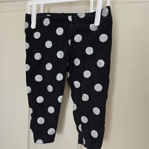 10/$10 Carters Polka Dot Kids Leggings Size 3 m